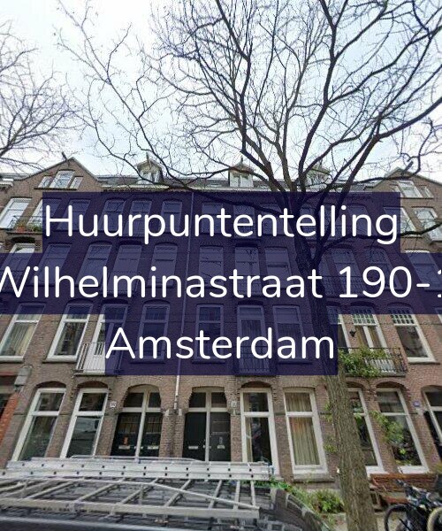 Foto gevel Huurpuntentelling voor Wilhelminastraat 190-1, Amsterdam