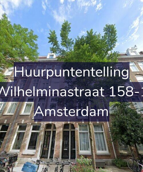 Foto gevel Huurpuntentelling voor Wilhelminastraat 158-1, Amsterdam