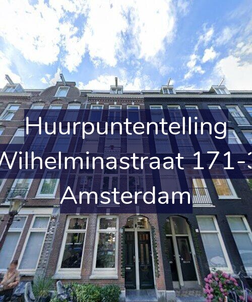 Foto gevel Huurpuntentelling voor Wilhelminastraat 171-3, Amsterdam