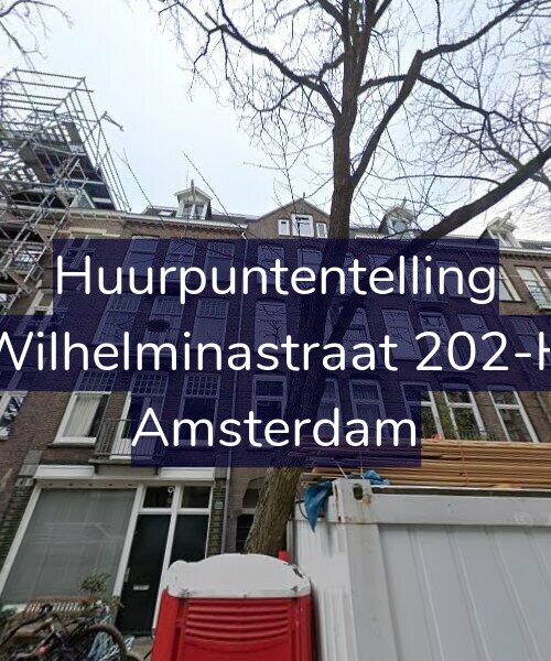 Foto gevel Huurpuntentelling voor Wilhelminastraat 202-H, Amsterdam