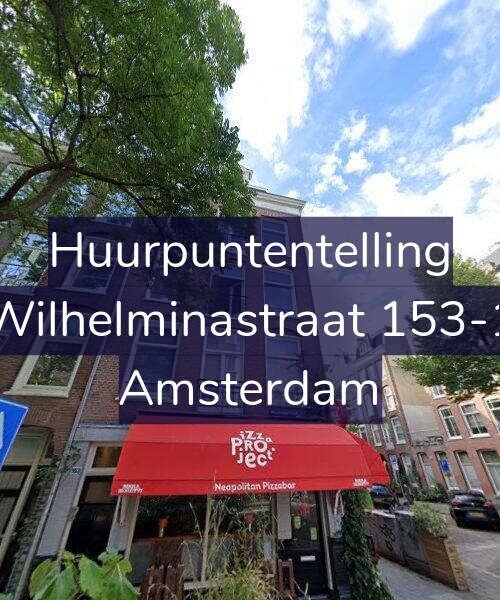 Foto gevel Huurpuntentelling voor Wilhelminastraat 153-1, Amsterdam