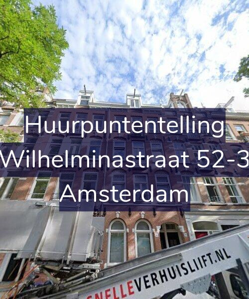 Foto gevel Huurpuntentelling voor Wilhelminastraat 52-3, Amsterdam