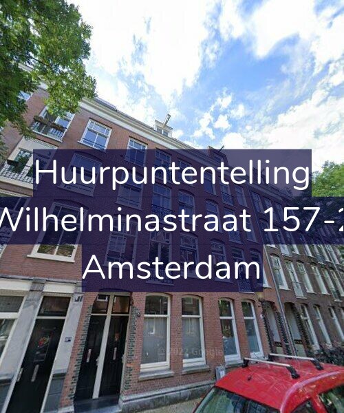 Foto gevel Huurpuntentelling voor Wilhelminastraat 157-2, Amsterdam