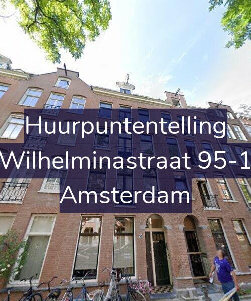 Foto gevel Huurpuntentelling voor Wilhelminastraat 95-1, Amsterdam