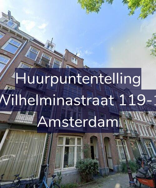 Foto gevel Huurpuntentelling voor Wilhelminastraat 119-1, Amsterdam