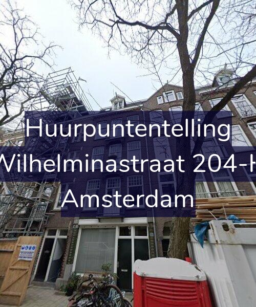 Foto gevel Huurpuntentelling voor Wilhelminastraat 204-H, Amsterdam