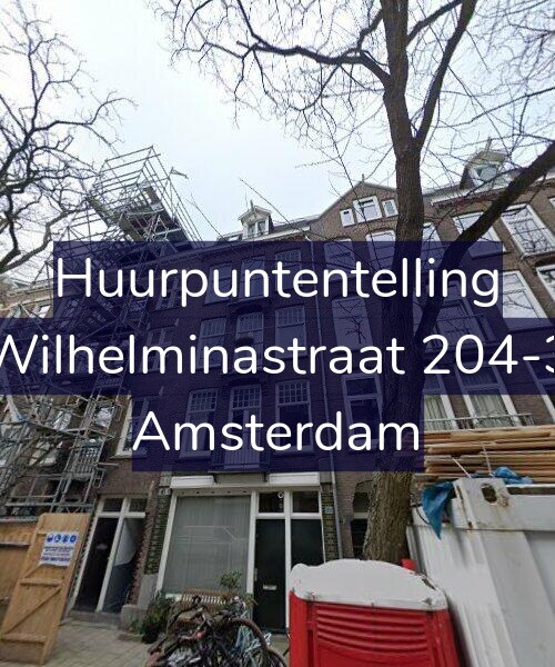 Foto gevel Huurpuntentelling voor Wilhelminastraat 204-3, Amsterdam