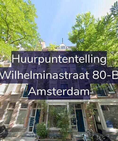 Foto gevel Huurpuntentelling voor Wilhelminastraat 80-B, Amsterdam