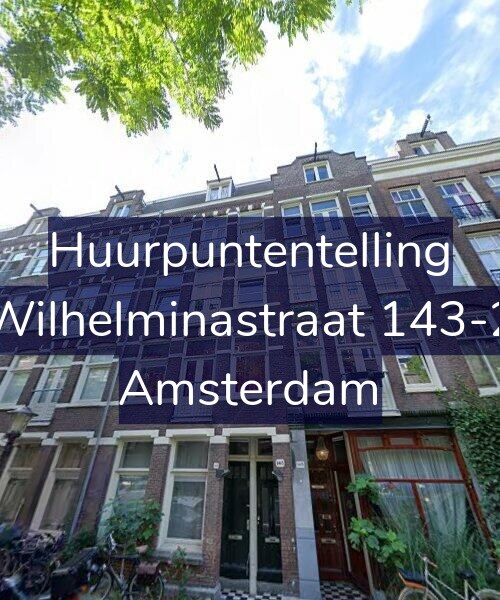 Foto gevel Huurpuntentelling voor Wilhelminastraat 143-2, Amsterdam