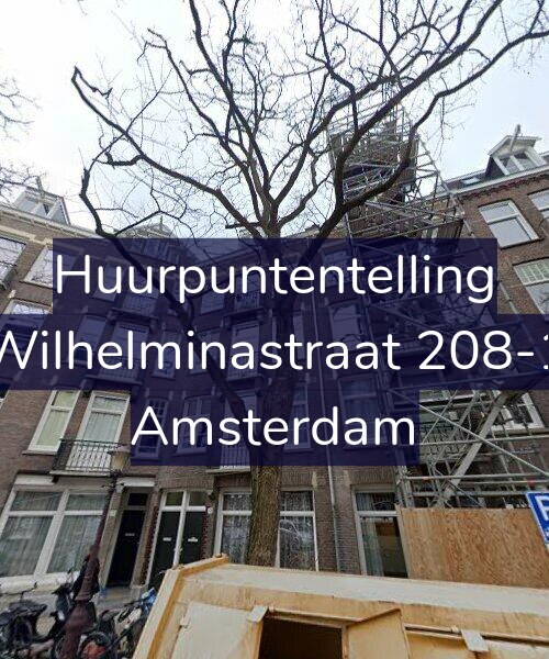 Foto gevel Huurpuntentelling voor Wilhelminastraat 208-1, Amsterdam