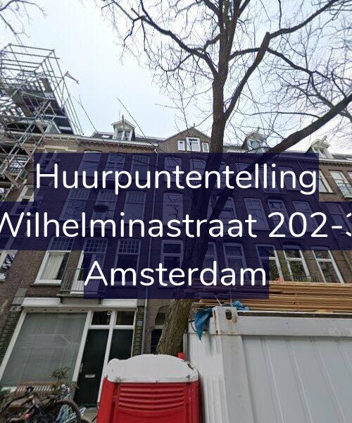 Foto gevel Huurpuntentelling voor Wilhelminastraat 202-3, Amsterdam