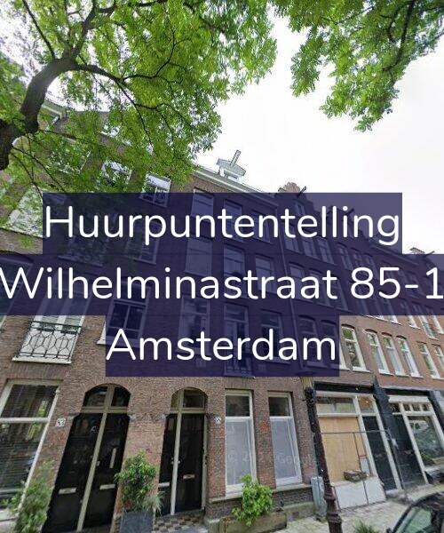 Foto gevel Huurpuntentelling voor Wilhelminastraat 85-1, Amsterdam