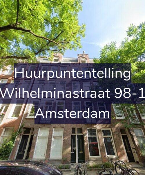 Foto gevel Huurpuntentelling voor Wilhelminastraat 98-1, Amsterdam