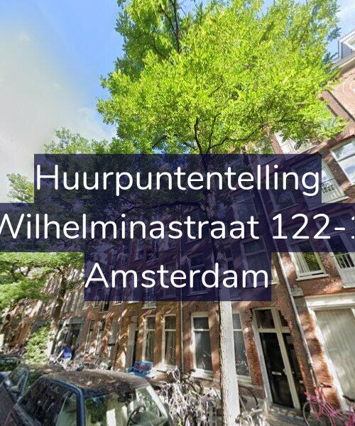 Foto gevel Huurpuntentelling voor Wilhelminastraat 122-1, Amsterdam