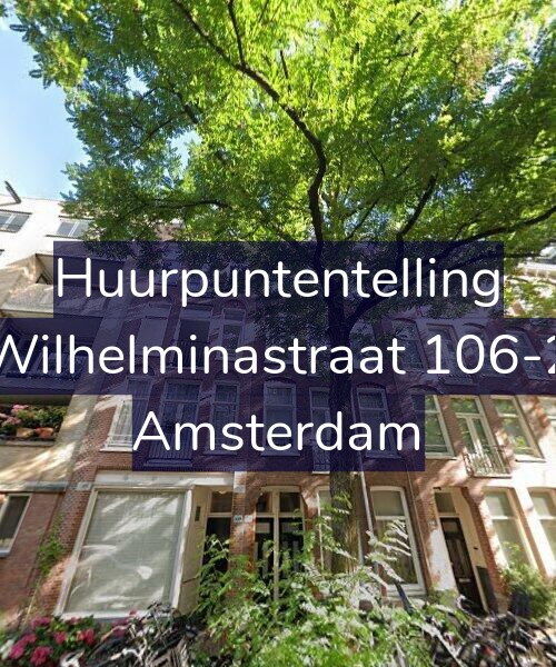 Foto gevel Huurpuntentelling voor Wilhelminastraat 106-2, Amsterdam