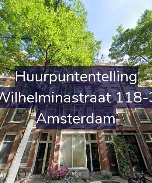 Foto gevel Huurpuntentelling voor Wilhelminastraat 118-3, Amsterdam