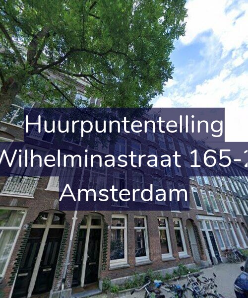 Foto gevel Huurpuntentelling voor Wilhelminastraat 165-2, Amsterdam
