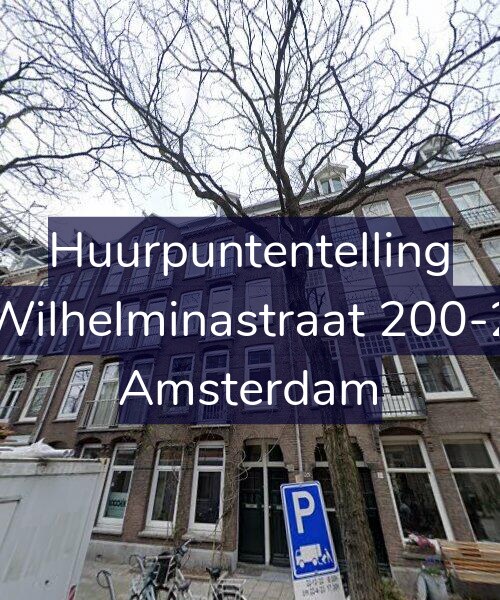 Foto gevel Huurpuntentelling voor Wilhelminastraat 200-2, Amsterdam