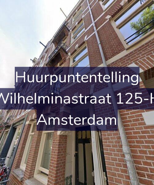 Foto gevel Huurpuntentelling voor Wilhelminastraat 125-H, Amsterdam
