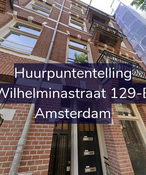 Foto gevel Huurpuntentelling voor Wilhelminastraat 129-B, Amsterdam