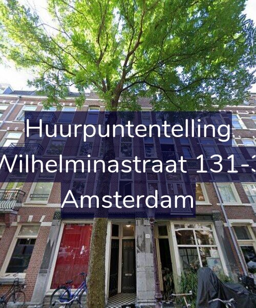 Foto gevel Huurpuntentelling voor Wilhelminastraat 131-3, Amsterdam