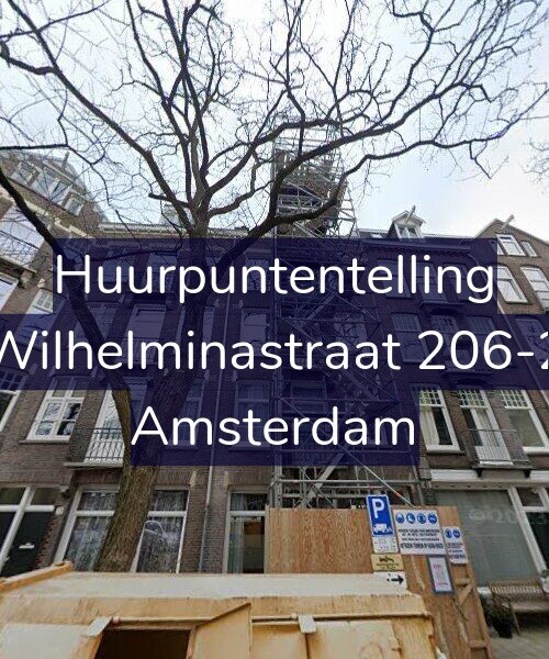Foto gevel Huurpuntentelling voor Wilhelminastraat 206-2, Amsterdam