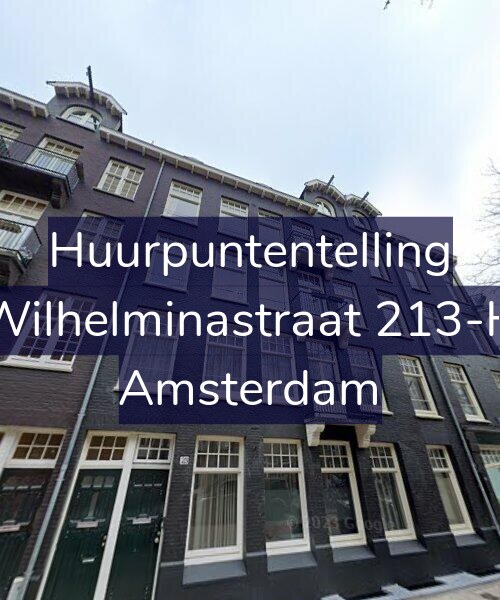 Foto gevel Huurpuntentelling voor Wilhelminastraat 213-H, Amsterdam