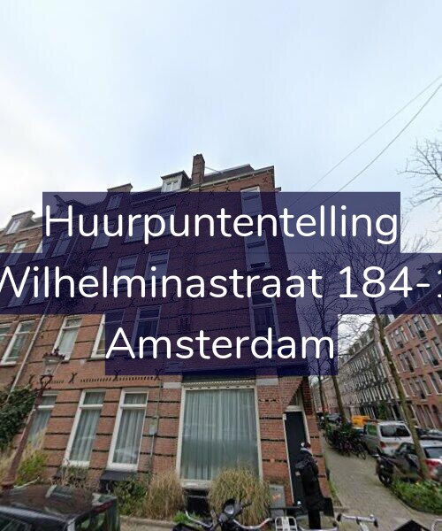 Foto gevel Huurpuntentelling voor Wilhelminastraat 184-1, Amsterdam