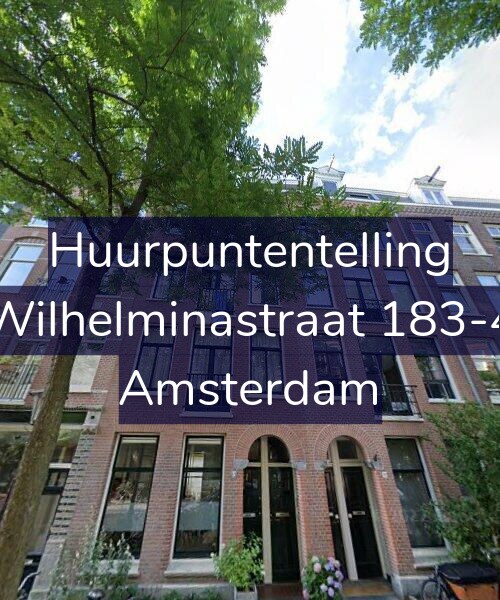 Foto gevel Huurpuntentelling voor Wilhelminastraat 183-4, Amsterdam