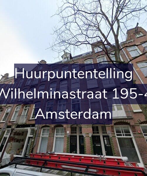 Foto gevel Huurpuntentelling voor Wilhelminastraat 195-4, Amsterdam