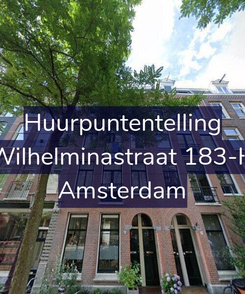 Foto gevel Huurpuntentelling voor Wilhelminastraat 183-H, Amsterdam