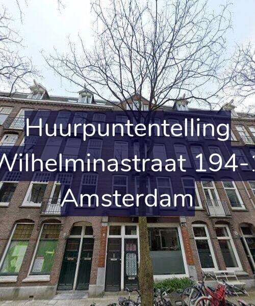 Foto gevel Huurpuntentelling voor Wilhelminastraat 194-1, Amsterdam