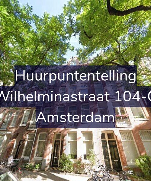 Foto gevel Huurpuntentelling voor Wilhelminastraat 104-C, Amsterdam