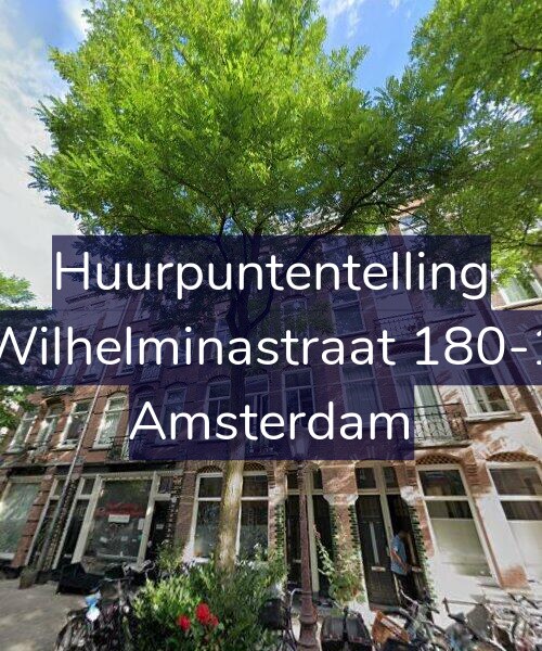 Foto gevel Huurpuntentelling voor Wilhelminastraat 180-1, Amsterdam