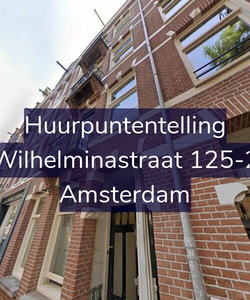 Foto gevel Huurpuntentelling voor Wilhelminastraat 125-2, Amsterdam