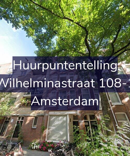 Foto gevel Huurpuntentelling voor Wilhelminastraat 108-1, Amsterdam