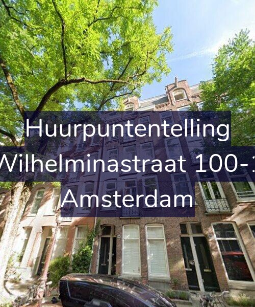 Foto gevel Huurpuntentelling voor Wilhelminastraat 100-1, Amsterdam