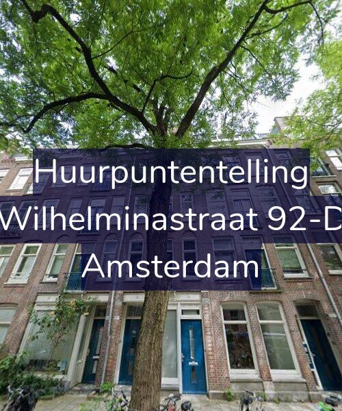 Foto gevel Huurpuntentelling voor Wilhelminastraat 92-D, Amsterdam
