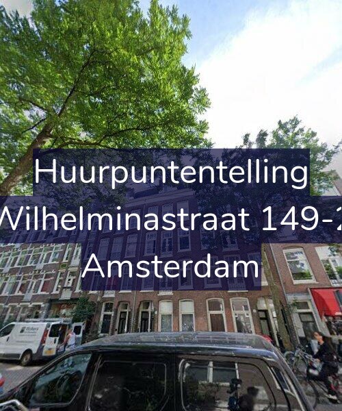 Foto gevel Huurpuntentelling voor Wilhelminastraat 149-2, Amsterdam