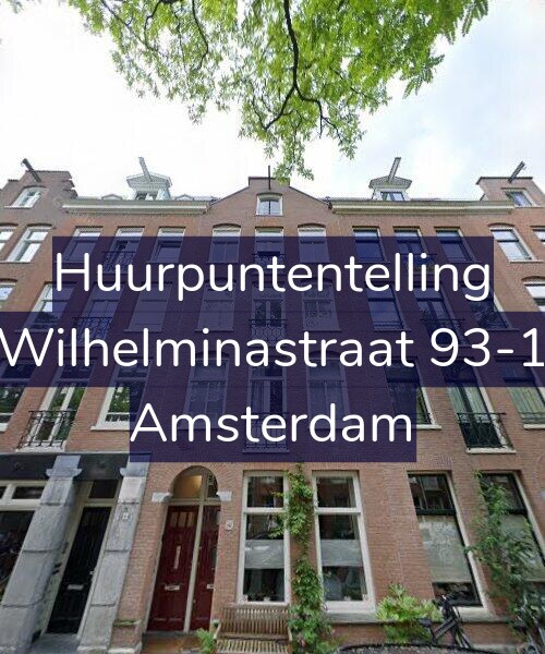 Foto gevel Huurpuntentelling voor Wilhelminastraat 93-1, Amsterdam