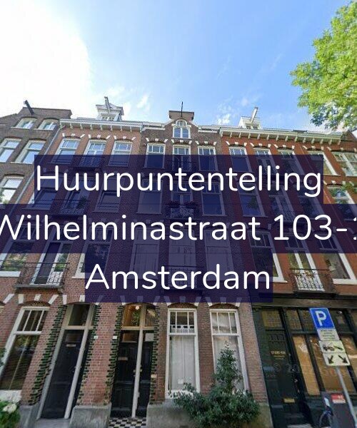 Foto gevel Huurpuntentelling voor Wilhelminastraat 103-1, Amsterdam