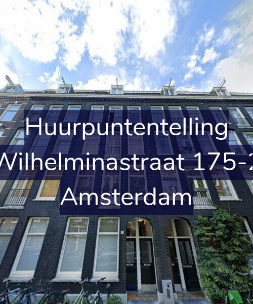 Foto gevel Huurpuntentelling voor Wilhelminastraat 175-2, Amsterdam