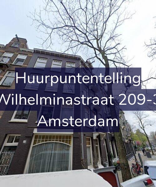 Foto gevel Huurpuntentelling voor Wilhelminastraat 209-3, Amsterdam