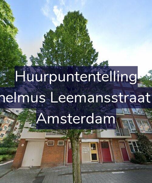 Foto gevel Huurpuntentelling voor Wilhelmus Leemansstraat 3-1, Amsterdam
