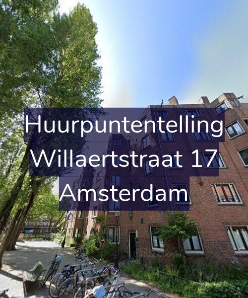 Foto gevel Huurpuntentelling voor Willaertstraat 17, Amsterdam