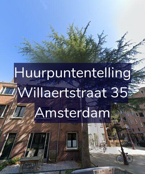 Foto gevel Huurpuntentelling voor Willaertstraat 35, Amsterdam