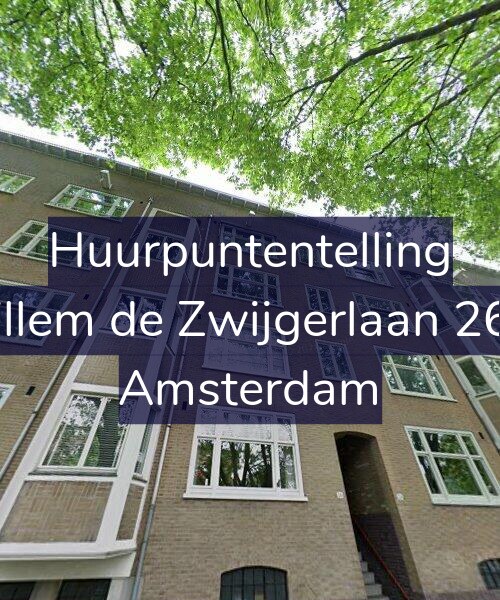 Foto gevel Huurpuntentelling voor Willem de Zwijgerlaan 26-2, Amsterdam