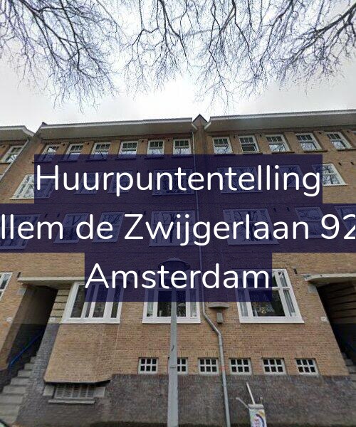 Foto gevel Huurpuntentelling voor Willem de Zwijgerlaan 92-H, Amsterdam