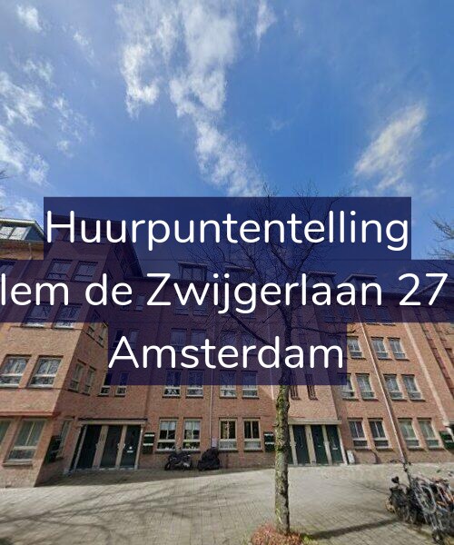 Foto gevel Huurpuntentelling voor Willem de Zwijgerlaan 275-C, Amsterdam