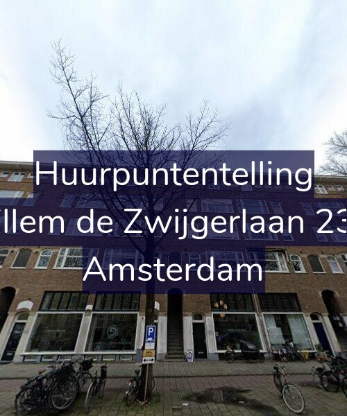 Foto gevel Huurpuntentelling voor Willem de Zwijgerlaan 23-1, Amsterdam